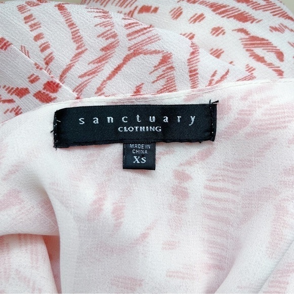 Anthropologie Sanctuary Sleeveless Flounce‎ Midi Dress in Pink & White, Size XS - Picture 4 of 10